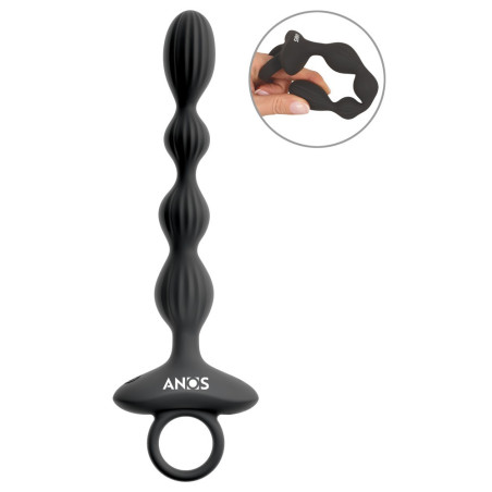 Chapelet anal vibrant FLEX BEADS 15.5 x 2.6 cm de Anos