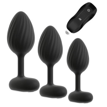 Lot de 3 plugs vibrants VRILLASS de Anos - 10 Vibrations