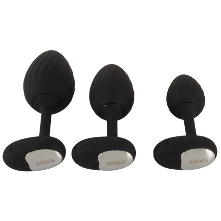 Lot de 3 plugs vibrants VRILLASS de Anos - 10 Vibrations