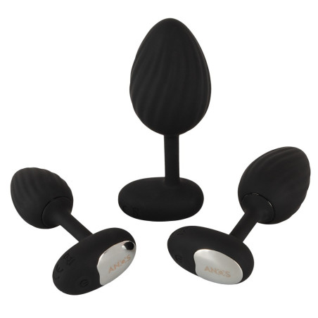 Lot de 3 plugs vibrants VRILLASS de Anos - 10 Vibrations