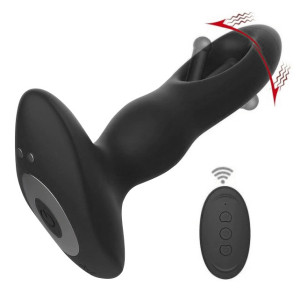 Stimulateur Prostatique Vibrant SLAPSLUP 13 x 3.6cm Noir