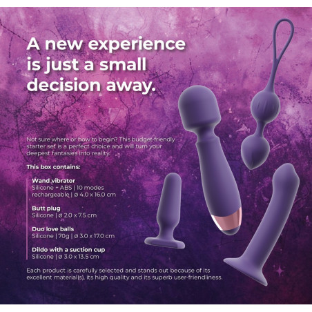 Coffret Sextoys FEMININE 4 Accessoires Violets