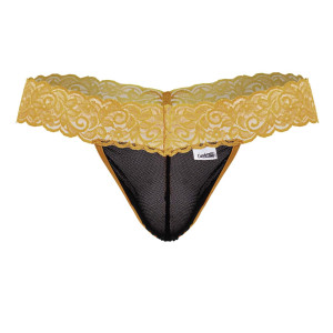 String en dentelle BELTIS Noir-Orange de Candyman
