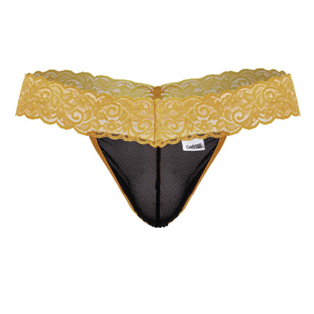 String en dentelle BELTIS Noir-Orange de Candyman