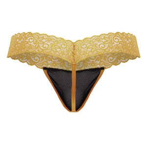 String en dentelle BELTIS Noir-Orange de Candyman