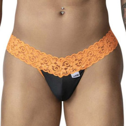 String en dentelle BELTIS Noir-Orange de Candyman