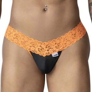 String en dentelle BELTIS Noir-Orange de Candyman
