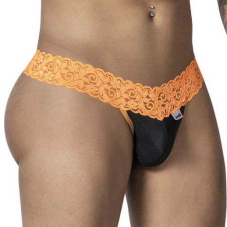 String en dentelle BELTIS Noir-Orange de Candyman