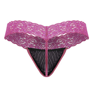 String en dentelle BELTIS Noir-Rose de Candyman