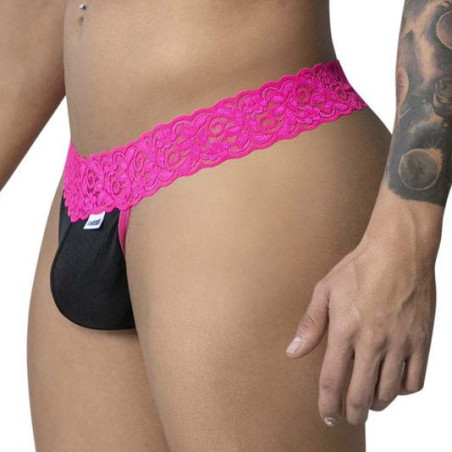 String en dentelle BELTIS Noir-Rose de Candyman