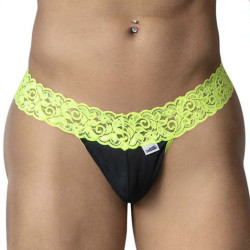 String en dentelle BELTIS Noir-Jaune de Candyman
