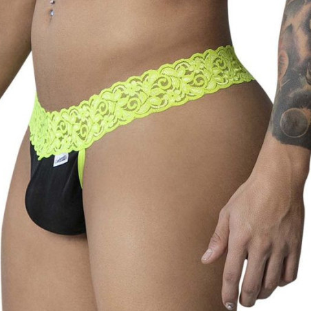 String en dentelle BELTIS Noir-Jaune de Candyman