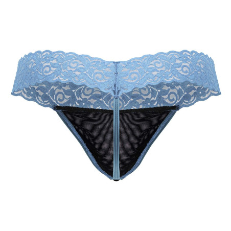 String en dentelle BELTIS Noir et Bleu de Candyman