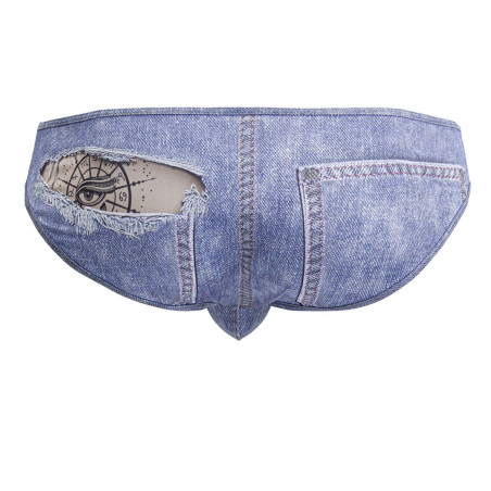 Slip COWBOY Denim bleu de Candyman - Originalité