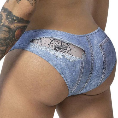 Slip COWBOY Denim bleu de Candyman - Originalité