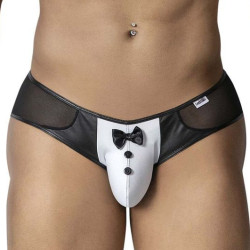 Slip majordome sexy NESTHOR Noir-Blanc