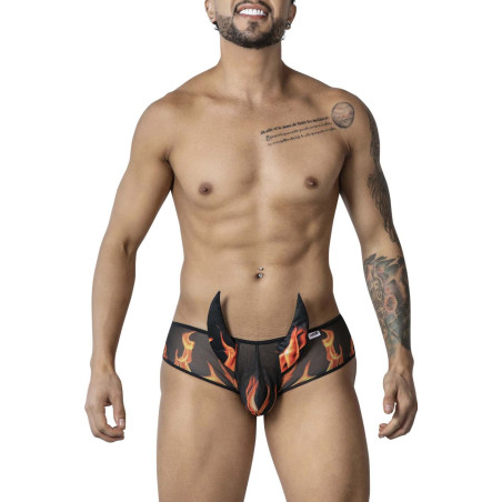 Shorty Diable avec cornes DEMONIS Noir de Candyman