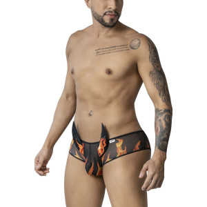 Shorty Diable avec cornes DEMONIS Noir de Candyman