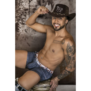 Boxer COWBOY Denim noir de Candyman