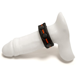 Cockstrap en néoprène BRUTUS Noir-Rouge Diamètre 40-60 mm 2