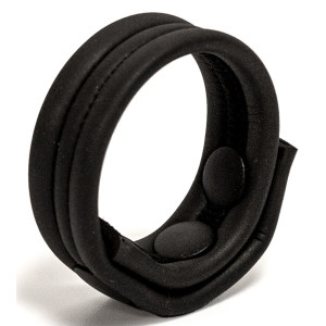 Cockstrap en néoprène BRUTUS Noir 40-60 mm