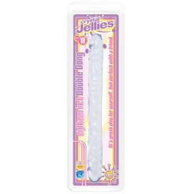 Double Gode Jelly Crystal Transparent 44 x 4.3 cm 2