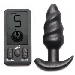 Plug vibrant  SWIRL BUTT de Bang! avec Forme torsadée