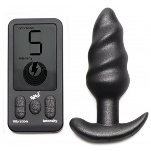 Plug vibrant  SWIRL BUTT de Bang! avec Forme torsadée
