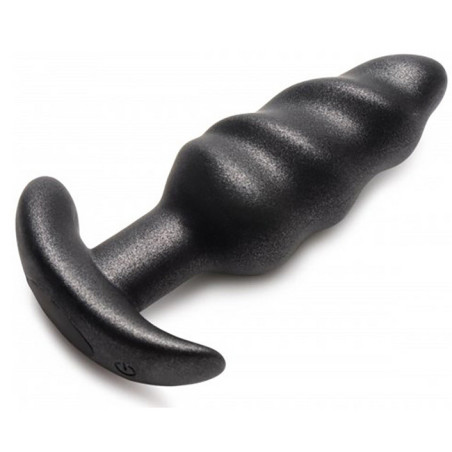 Plug vibrant  SWIRL BUTT de Bang! avec Forme torsadée