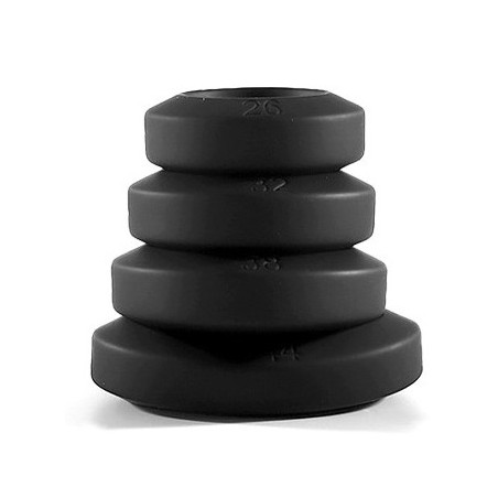 Lot de 4 Cockrings silicone BIG BULGE | Diamètres 26-44 mm