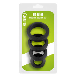Lot de 4 Cockrings silicone BIG BULGE | Diamètres 26-44 mm 2