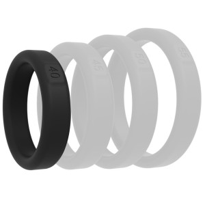 Cockring en silicone FLAT SLICK S 40mm