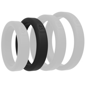 Cockring en silicone FLAT SLICK M 45mm
