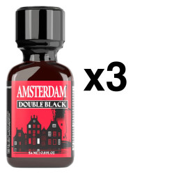AMSTERDAM DOUBLE BLACK 24 ml x3