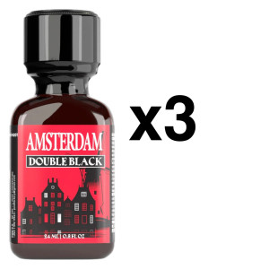 AMSTERDAM DOUBLE BLACK 24 ml x3