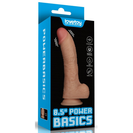 Gode Vibrant avec Bourses POWER BASICS 16 x 4.5cm