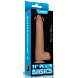 Gode Vibrant avec Bourses POWER BASICS 22 x 5.3cm 2