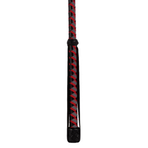 Cravache Sm en Cuir NUB NEON 72cm Noir-Rouge
