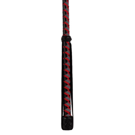 Cravache Sm en Cuir NUB NEON 72cm Noir-Rouge