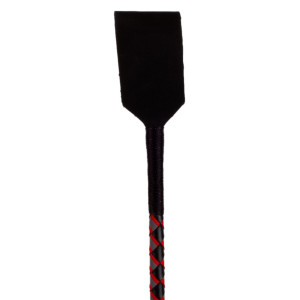 Cravache Sm en Cuir NUB NEON 72cm Noir-Rouge