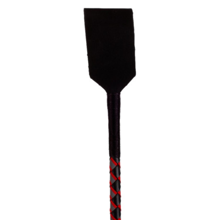 Cravache Sm en Cuir NUB NEON 72cm Noir-Rouge