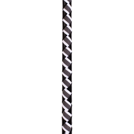 Cravache Sm en Cuir NUB NEON 72cm Noir-Blanc