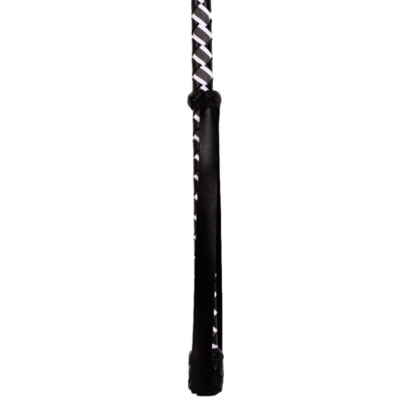 Cravache Sm en Cuir NUB NEON 72cm Noir-Blanc