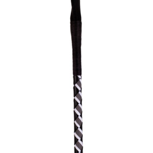Cravache Sm en Cuir NUB NEON 72cm Noir-Blanc