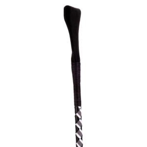 Cravache Sm en Cuir NUB NEON 72cm Noir-Blanc