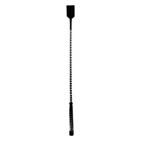 Cravache Sm en Cuir NUB NEON 72cm Noir-Blanc