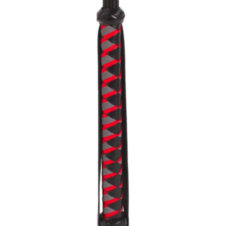 Cravache cuir et nylon NEON STICK 72cm Noire