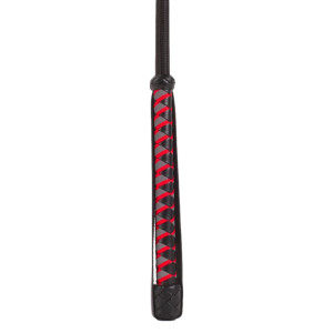 Cravache cuir et nylon NEON STICK 72cm Noire
