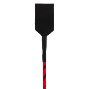 Cravache cuir et nylon NEON STICK 72cm Noir-Rouge