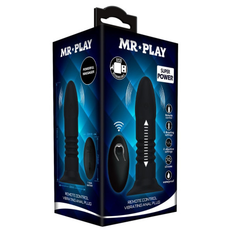 Plug vibrant et Va-et-vient TORP de Mr Play 13 x 3.5 cm